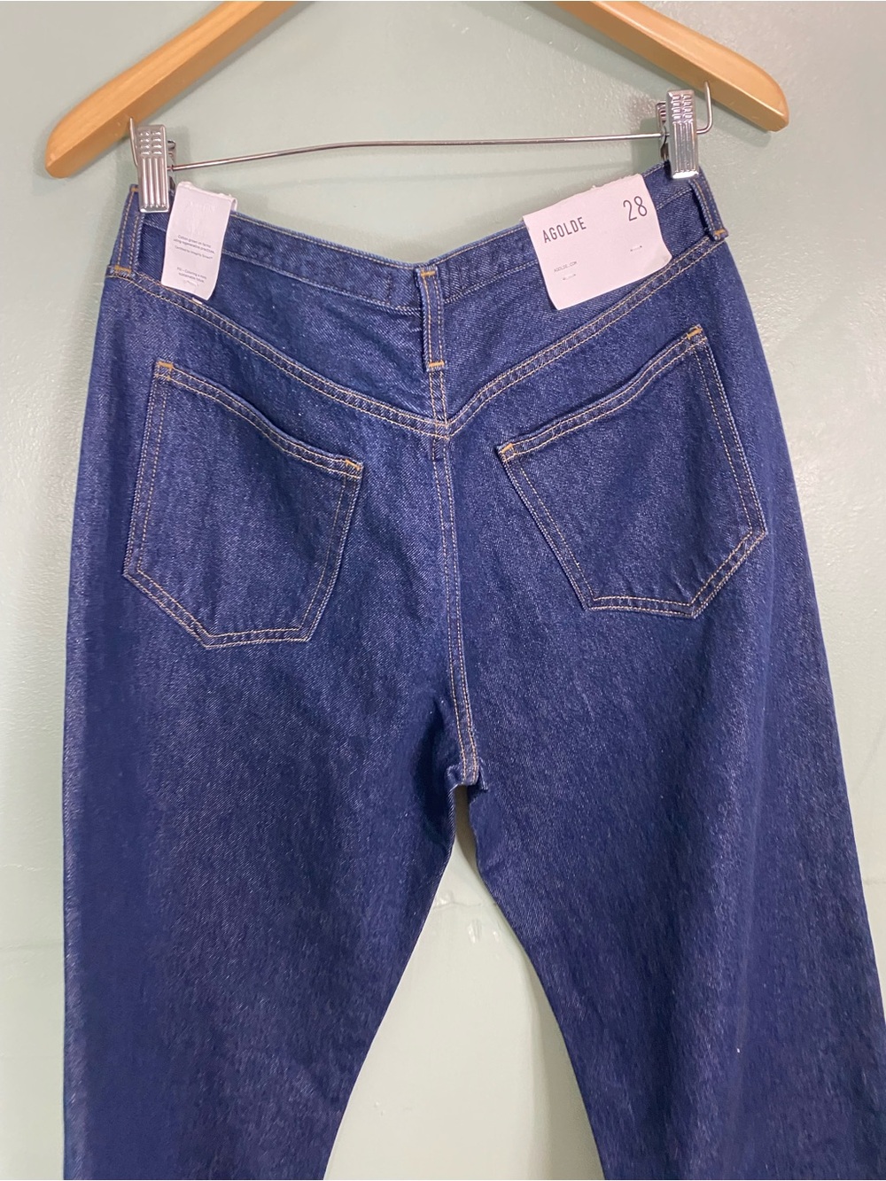 Agolde Keira Jean In Rinse Blue Size 28 Baggy - Picture 7 of 7